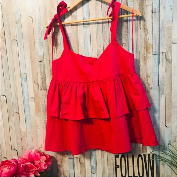 Zara Tops Zara Ruffle Top Beach Summer Collection Poshmark